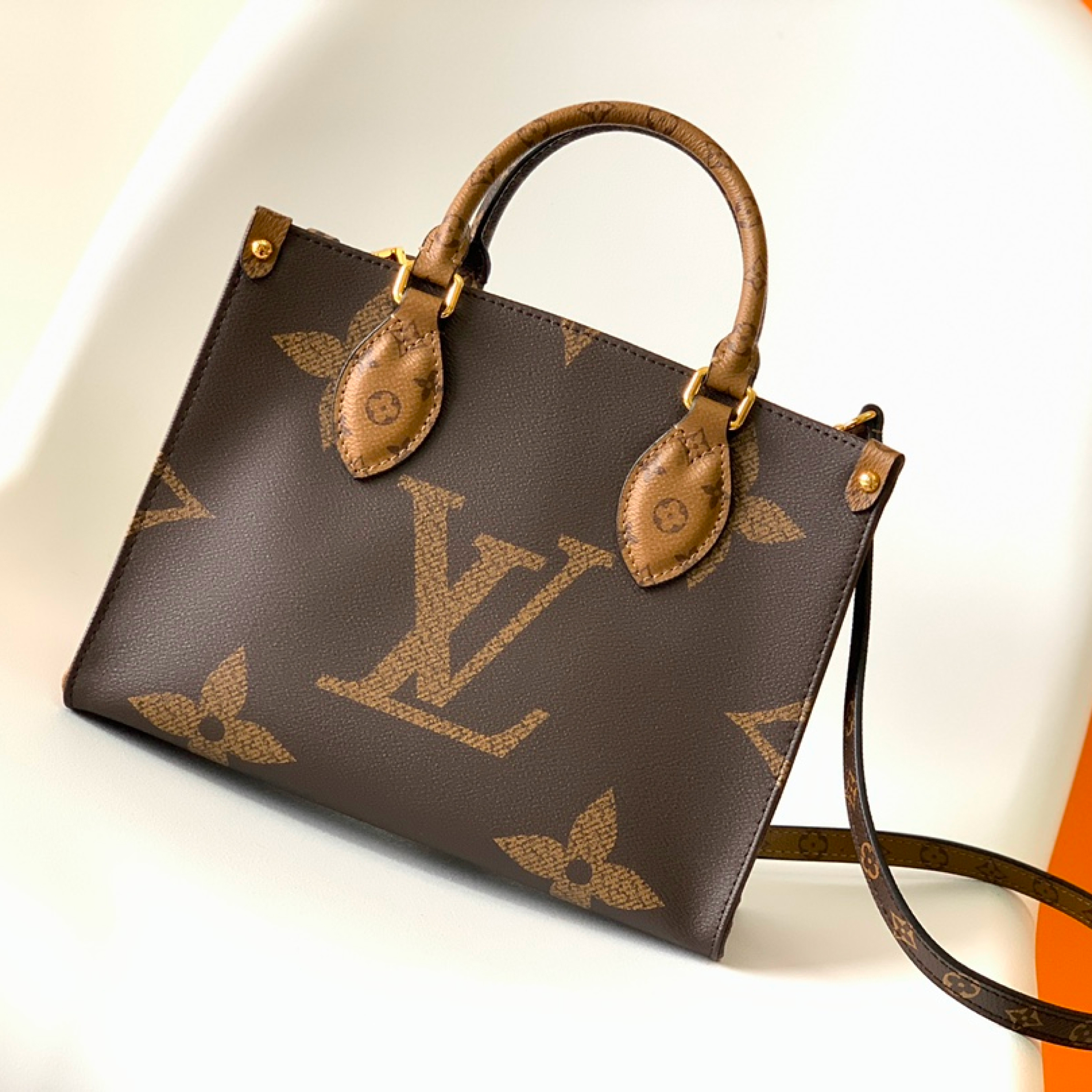 LOUIS VUITTON LV Monogram Canvas Onthego PM Gold Hardware - Bag