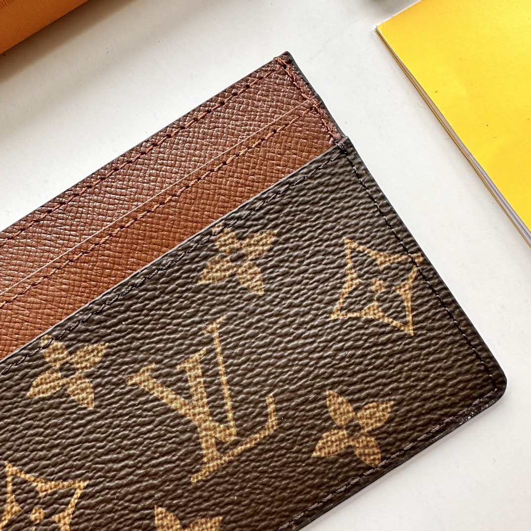 Louis Vuitton Double Card Holder Brown Monogram Wallet ﻿
