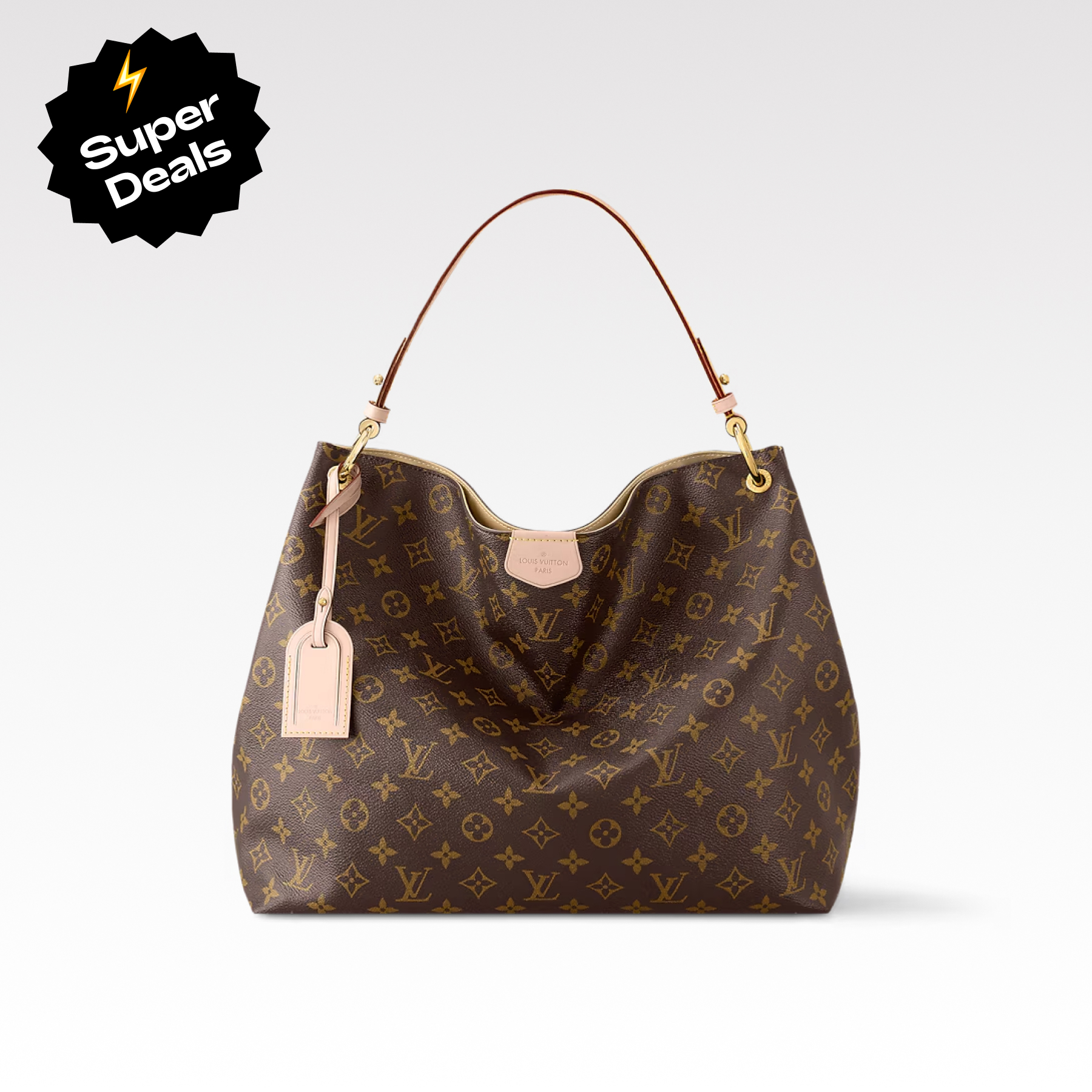 Louis Vuitton Graceful MM Monogram Canvas Shoulder Bag