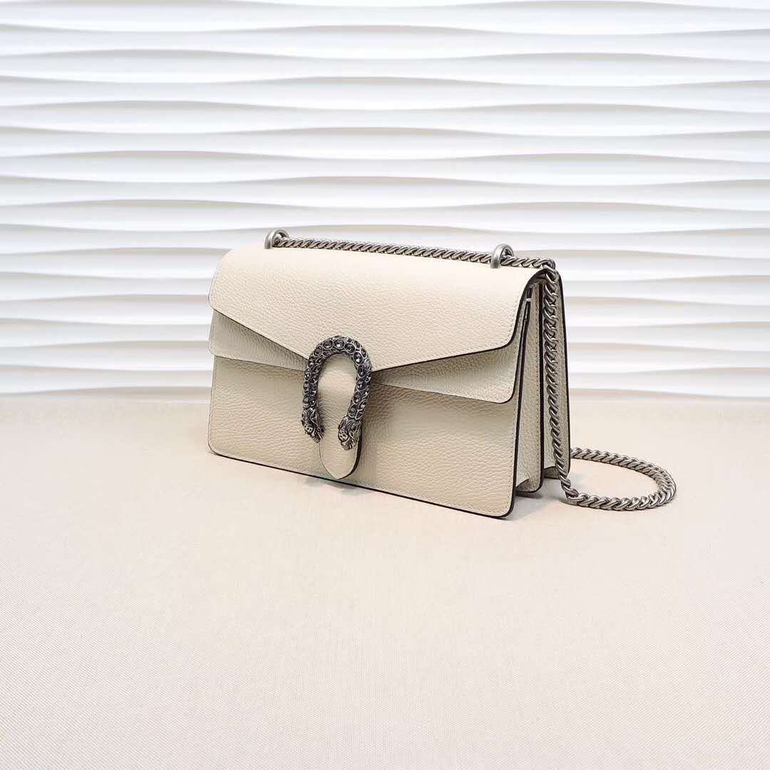 Gucci DIONYSUS White Leather Small Shoulder Bag