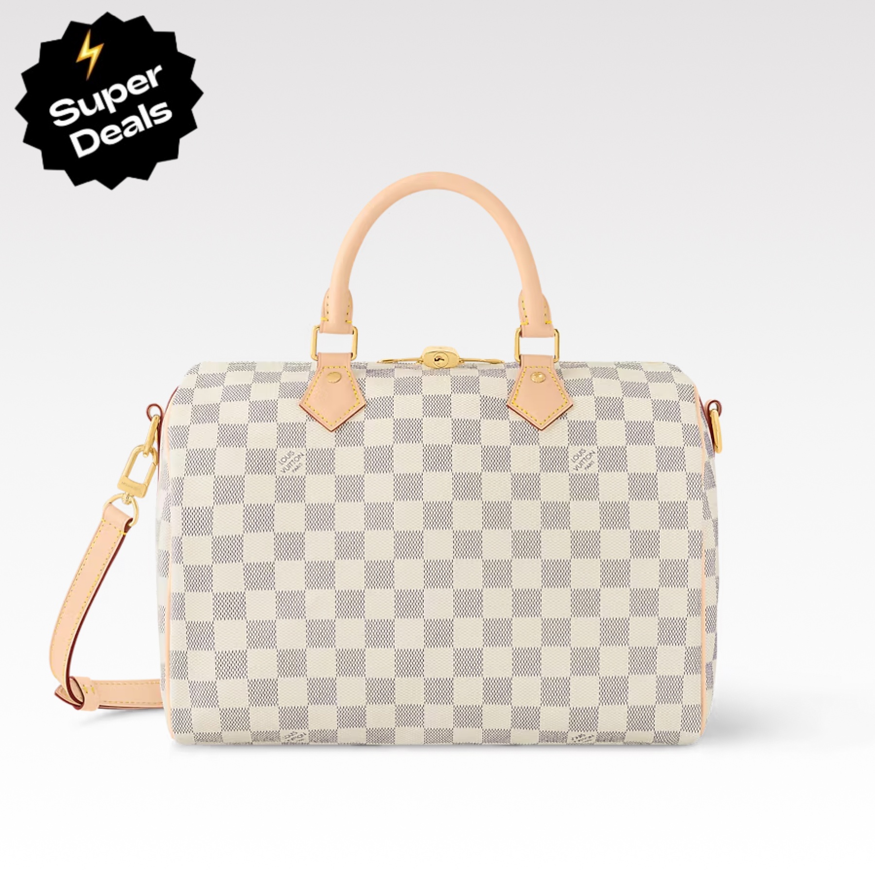 Louis Vuitton Speedy Bandoulière 30 Damier Azur Canvas Women Handbag - Bag