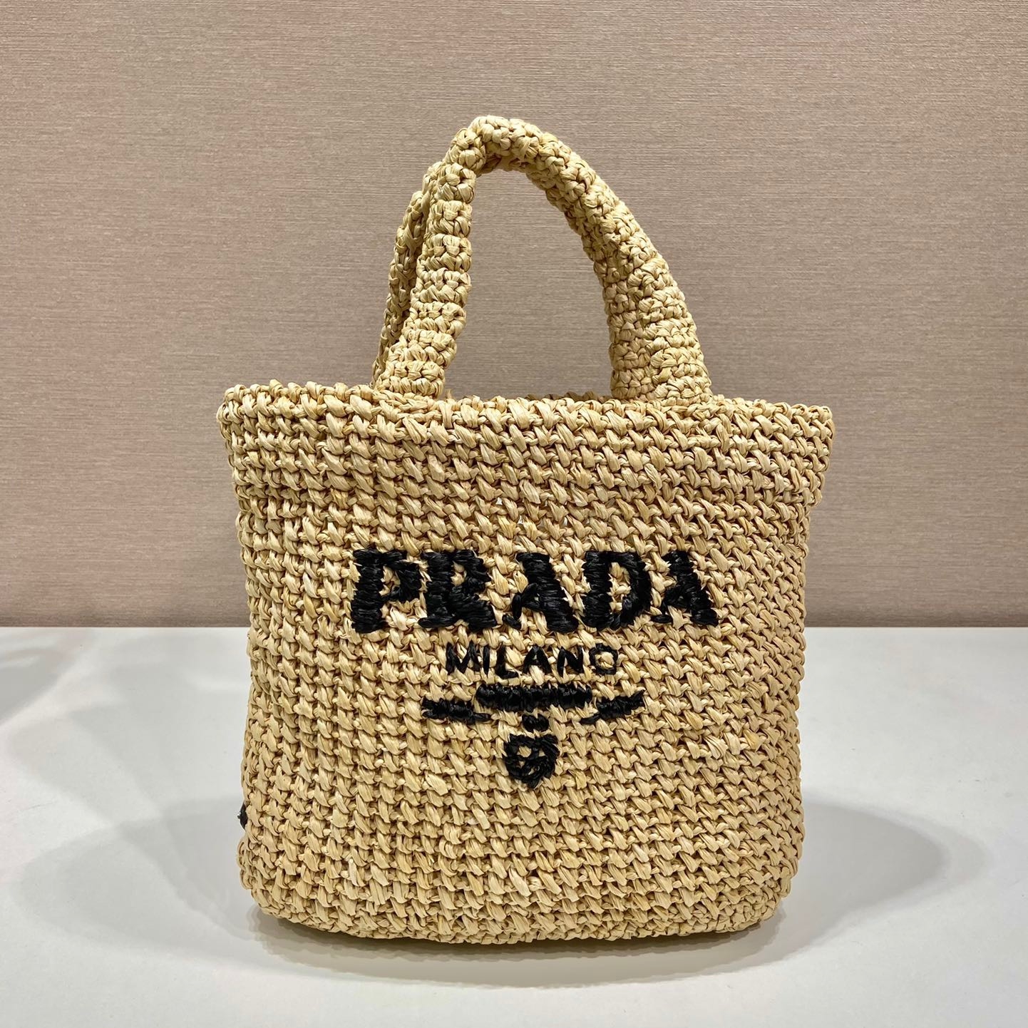 Prada Crochet tote bag Raffia Small bag