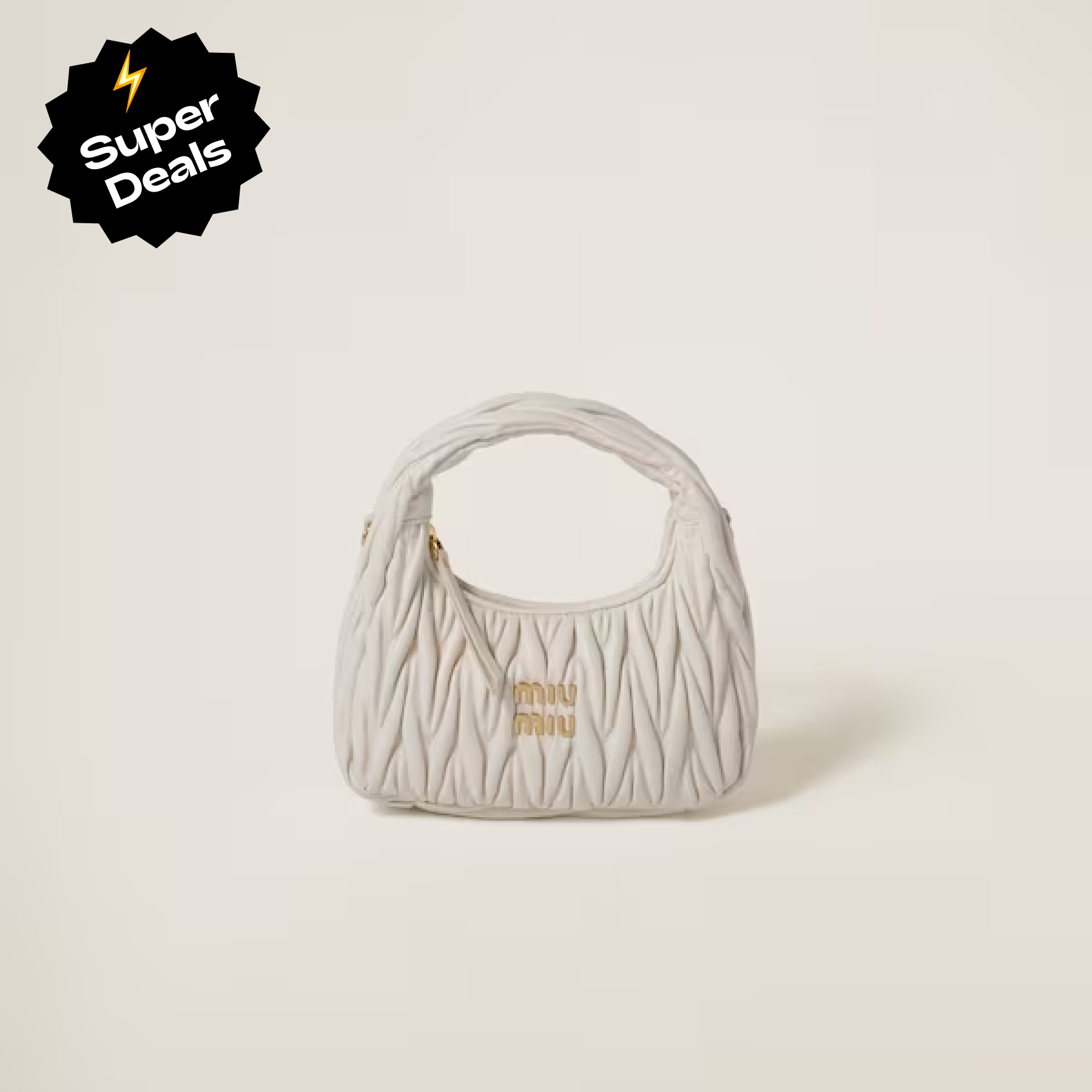 Miu Miu Wander matelassé nappa leather hobo bag handbag - Bag