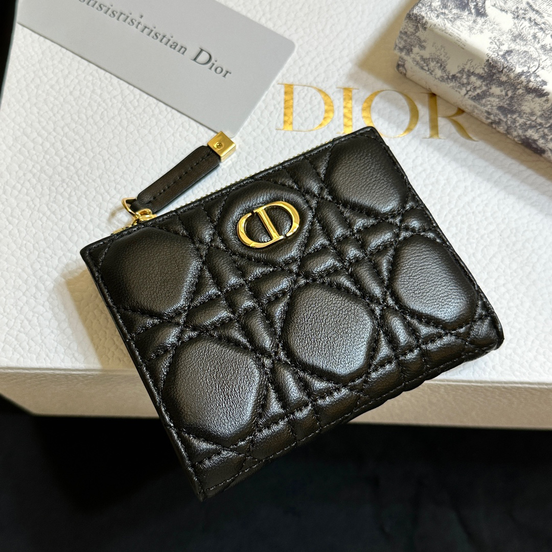 Dior Caro Dahlia Wallet-dark leatherWallet