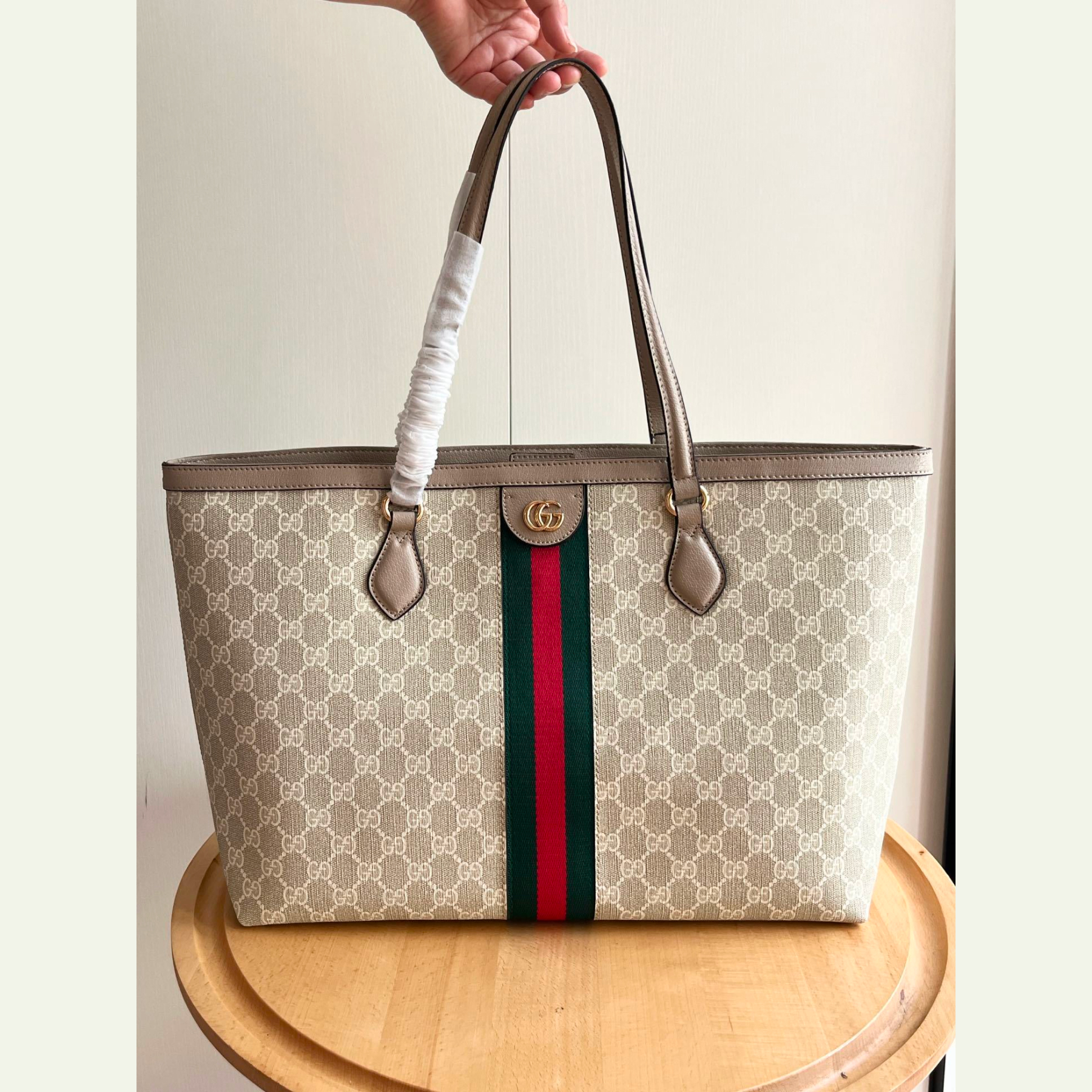 Gucci Ophidia medium tote bag Beige- Bag