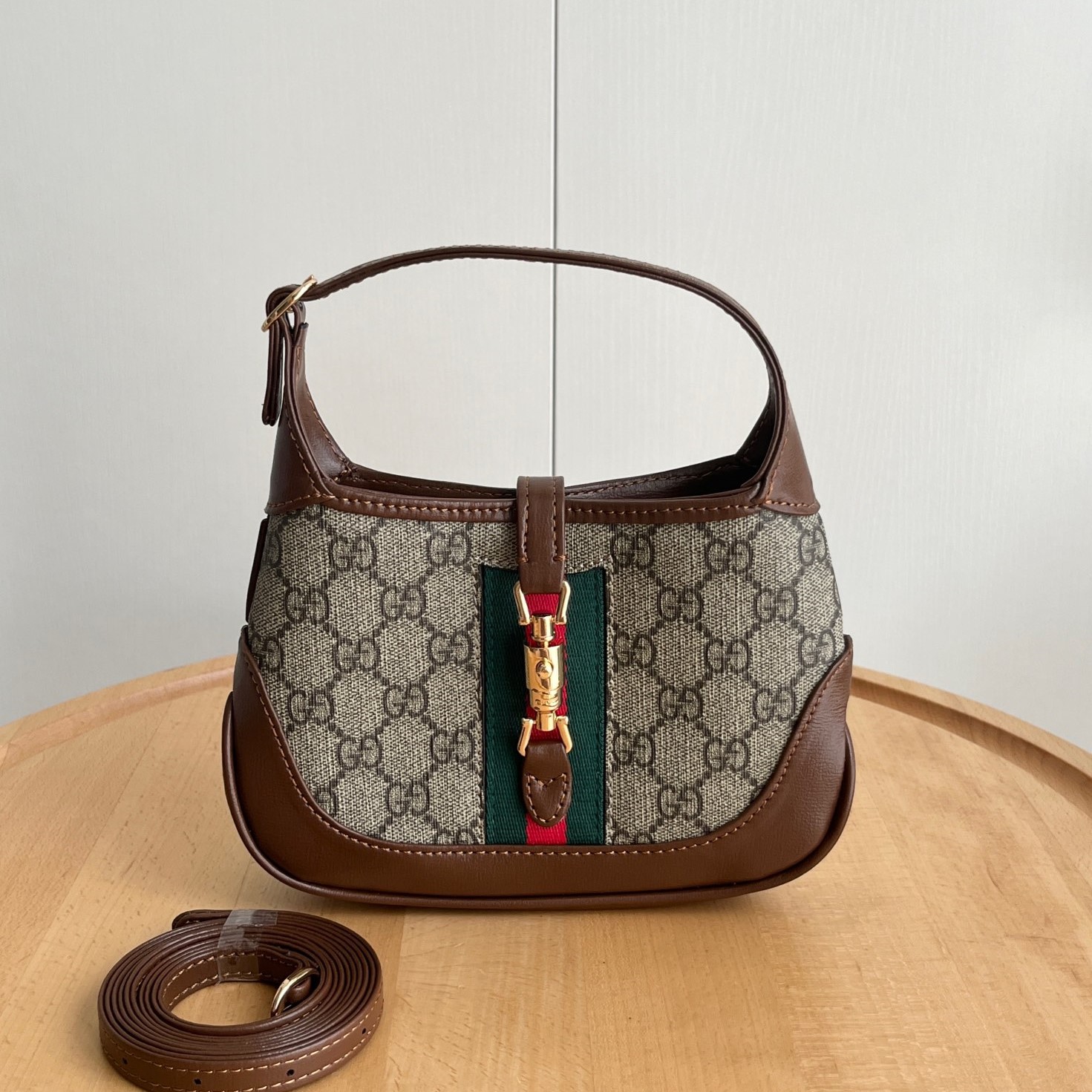 Gucci Jackie 1961 Shoulder Bag Mini GG Beige/Ebony - Bag