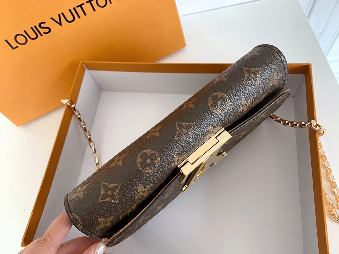 Louis Vuitton Night out Clutch Brown Bag