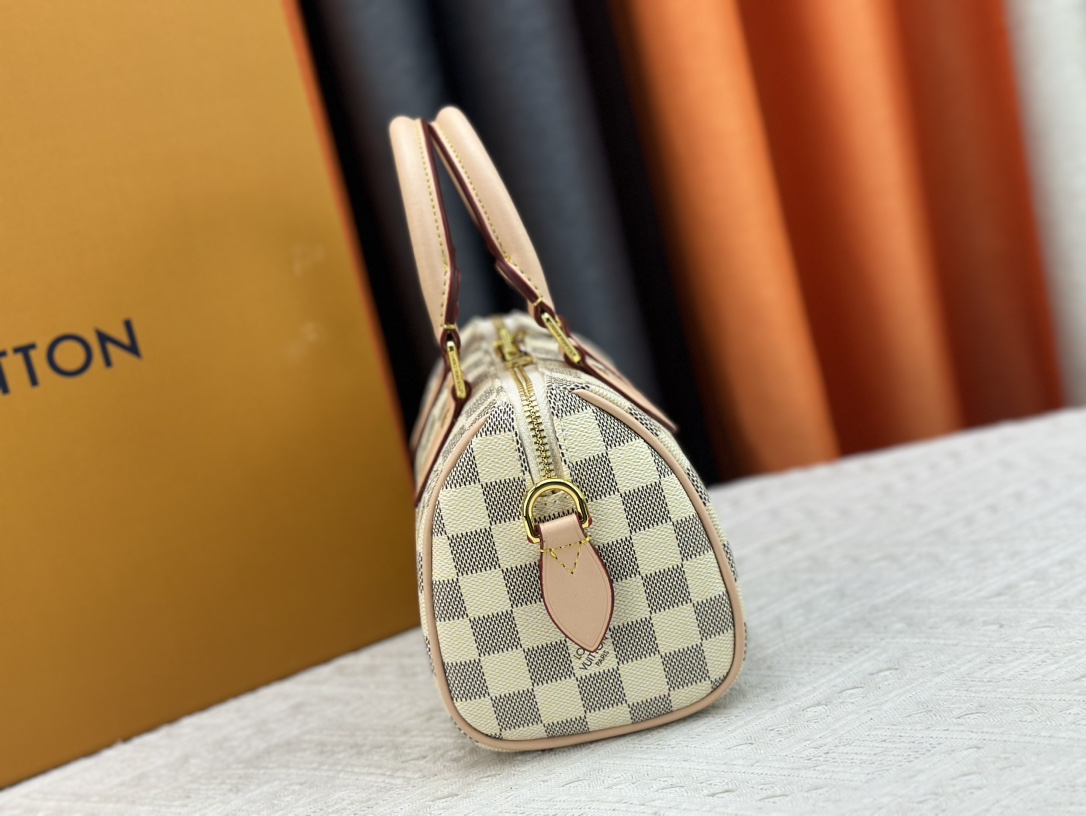 Louis Vuitton Speedy Bandoulière Damier Azur Canvas Women Handbag - Bag