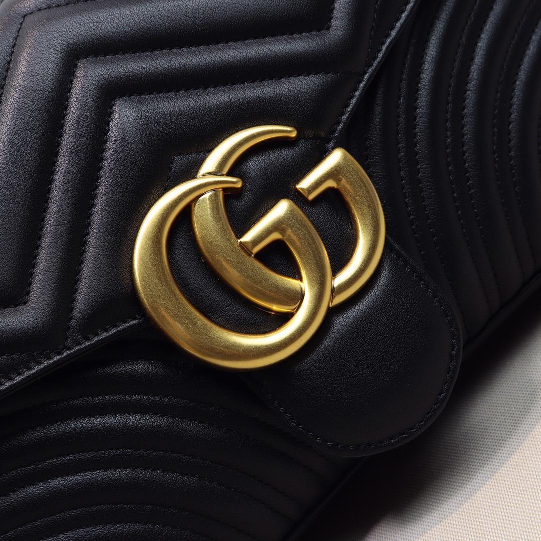 Gucci GG Marmont Small Shoulder Bag Black - Bag