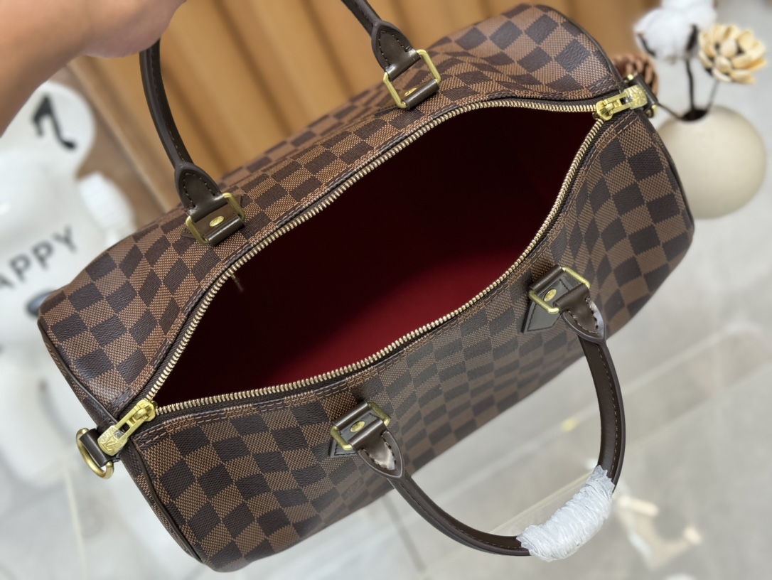 Louis Vuitton Speedy Bandoulière 35 Damier Ebene Women Handbag - Bag