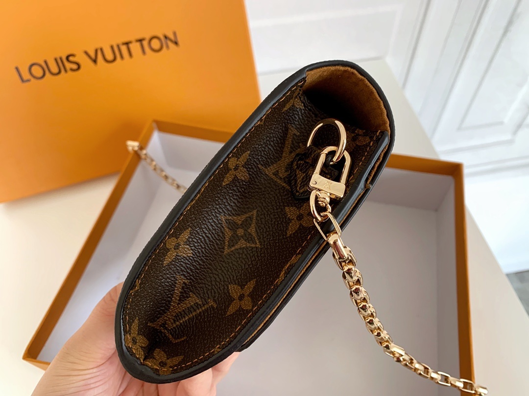 Louis Vuitton Night out Clutch Brown Bag