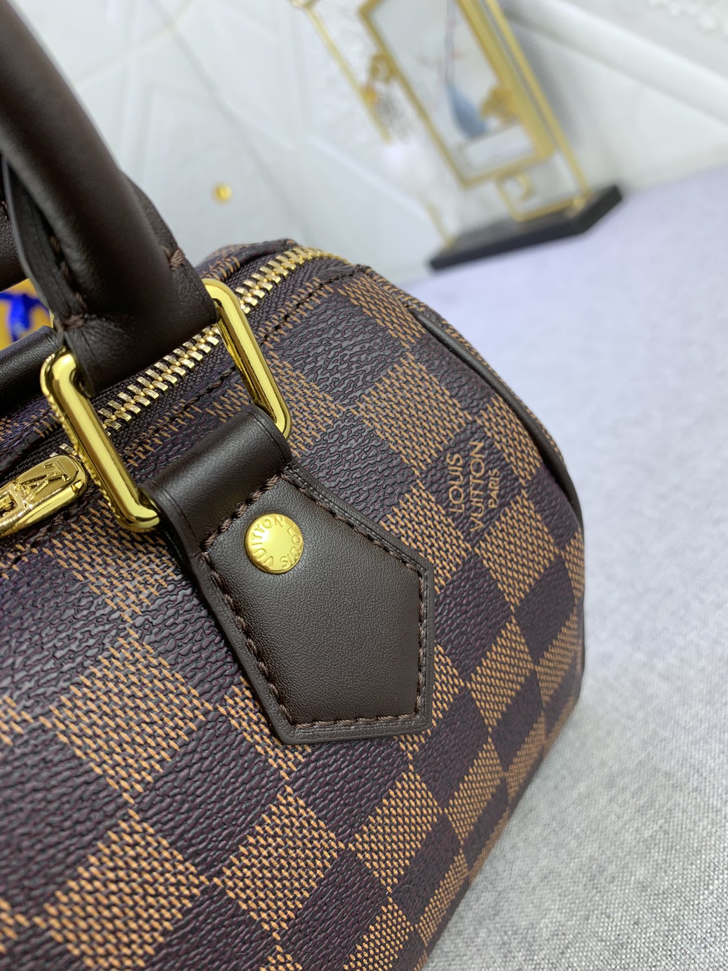 Louis Vuitton Speedy Bandoulière 20 Damier Ebene Women Handbag - Bag