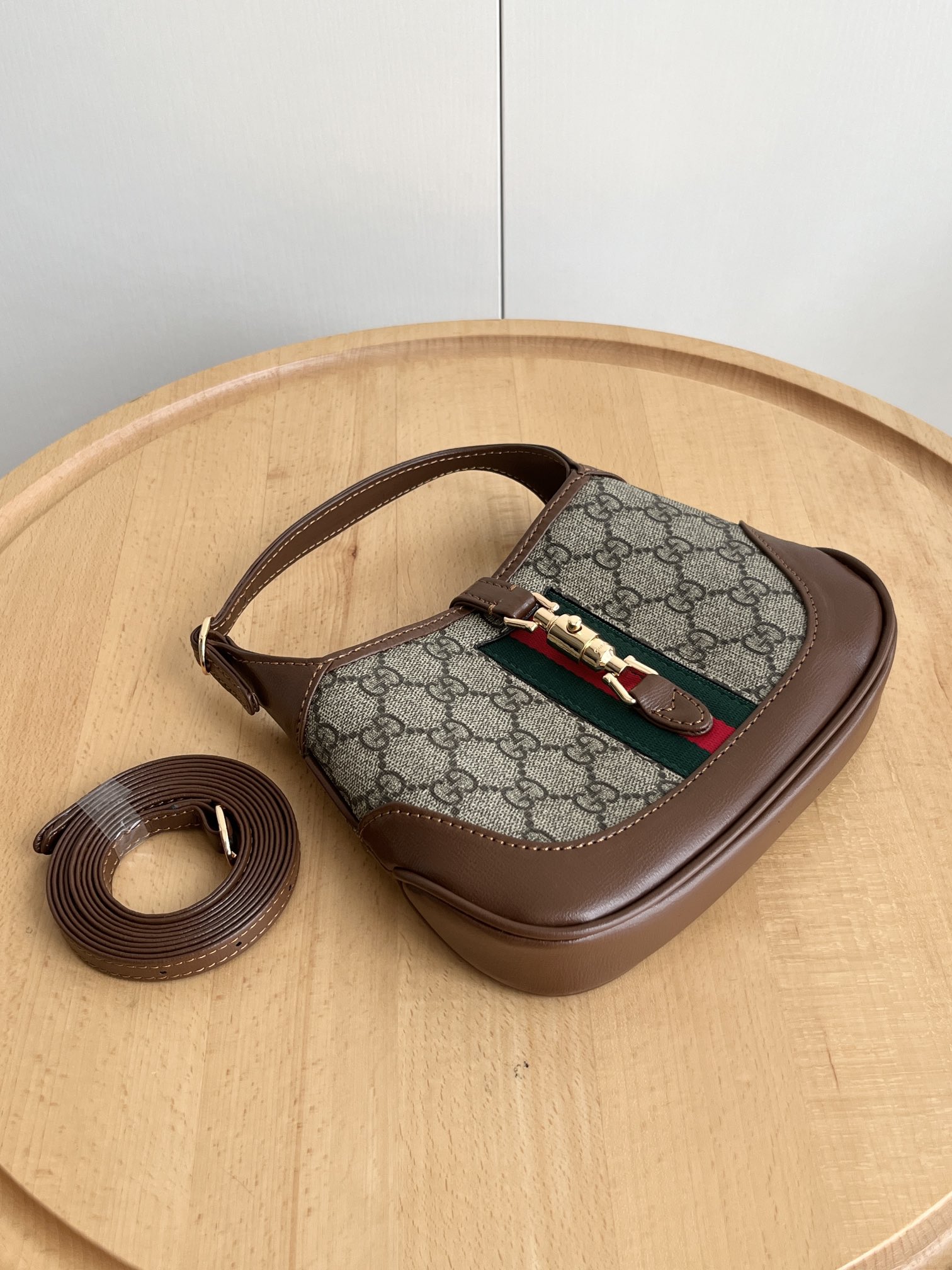 Gucci Jackie 1961 Shoulder Bag Mini GG Beige/Ebony - Bag