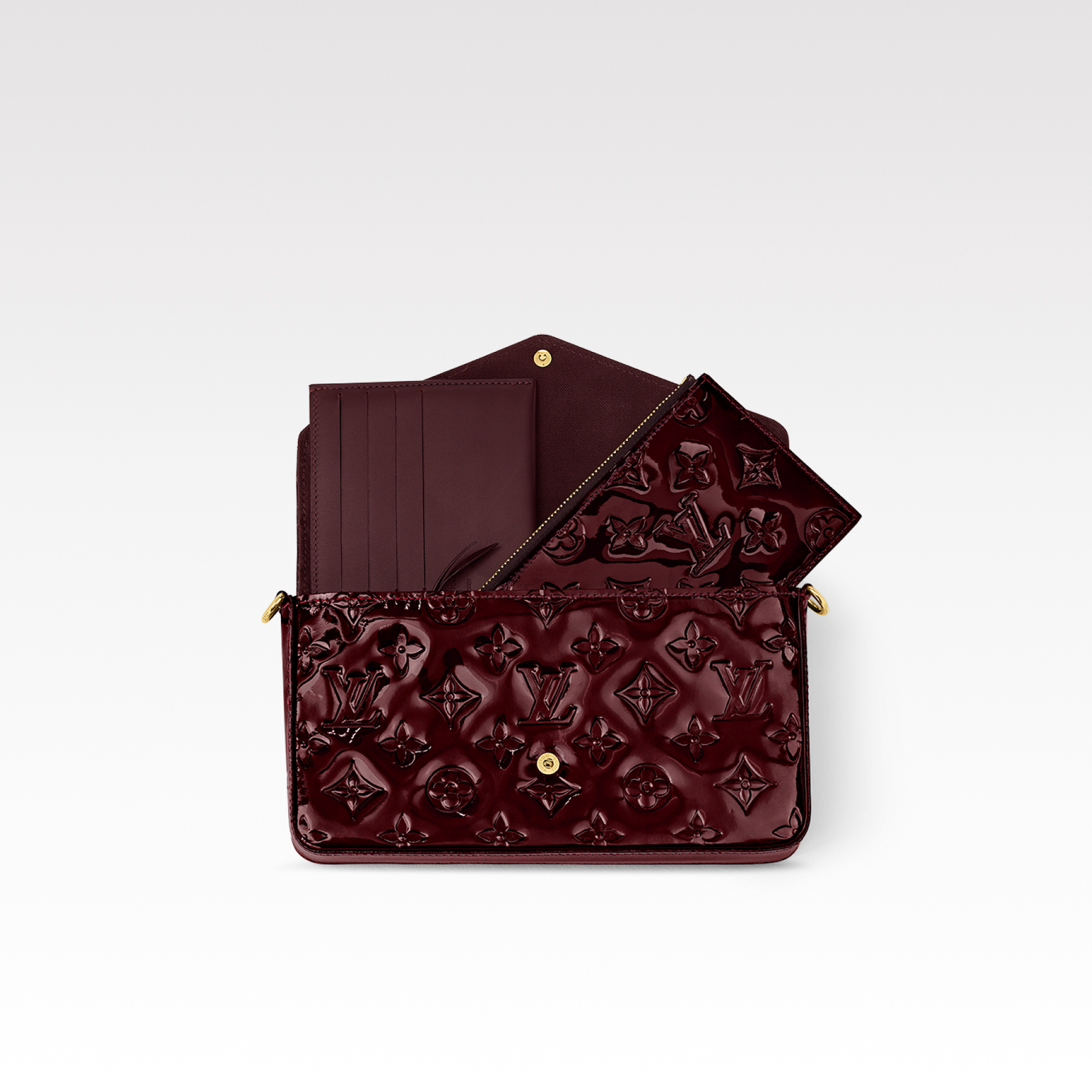 Louis Vuitton LV Felicie Pochette Monogram Vernis- Bag