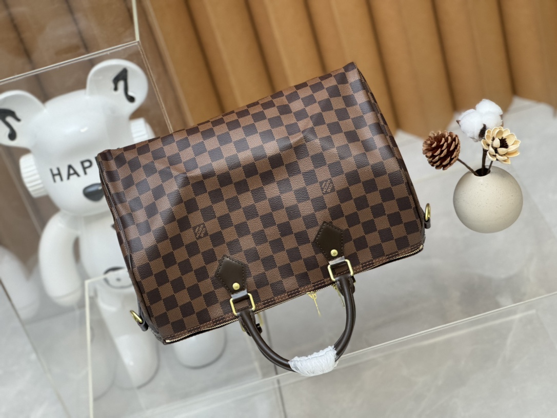 Louis Vuitton Speedy Bandoulière 35 Damier Ebene Women Handbag - Bag