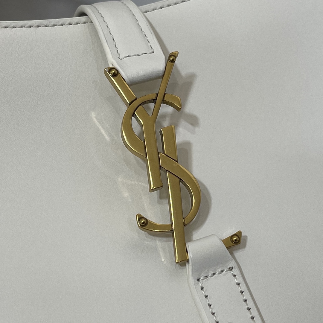 SAINT LAURENT YSL Croc-Embossed Le 5 à 7 Hobo Bag