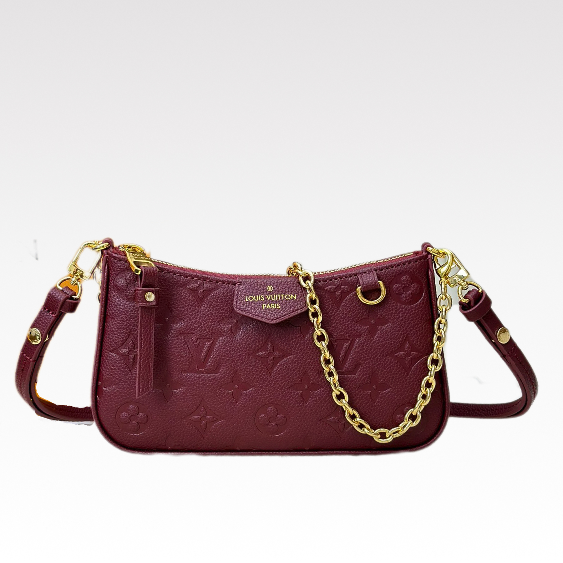 Louis Vuitton Easy Pouch On Strap Handbag - Red