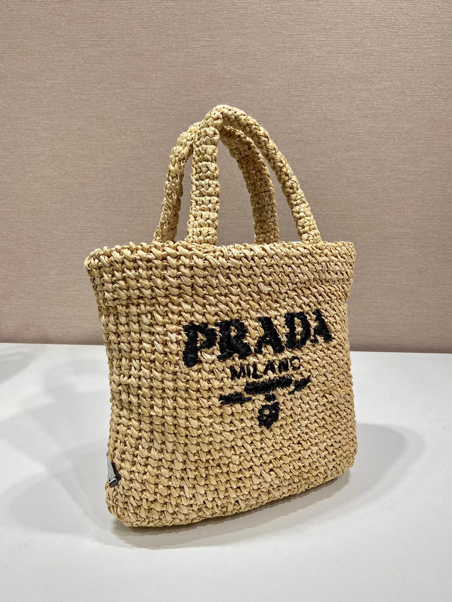 Prada Crochet tote bag Raffia Small bag