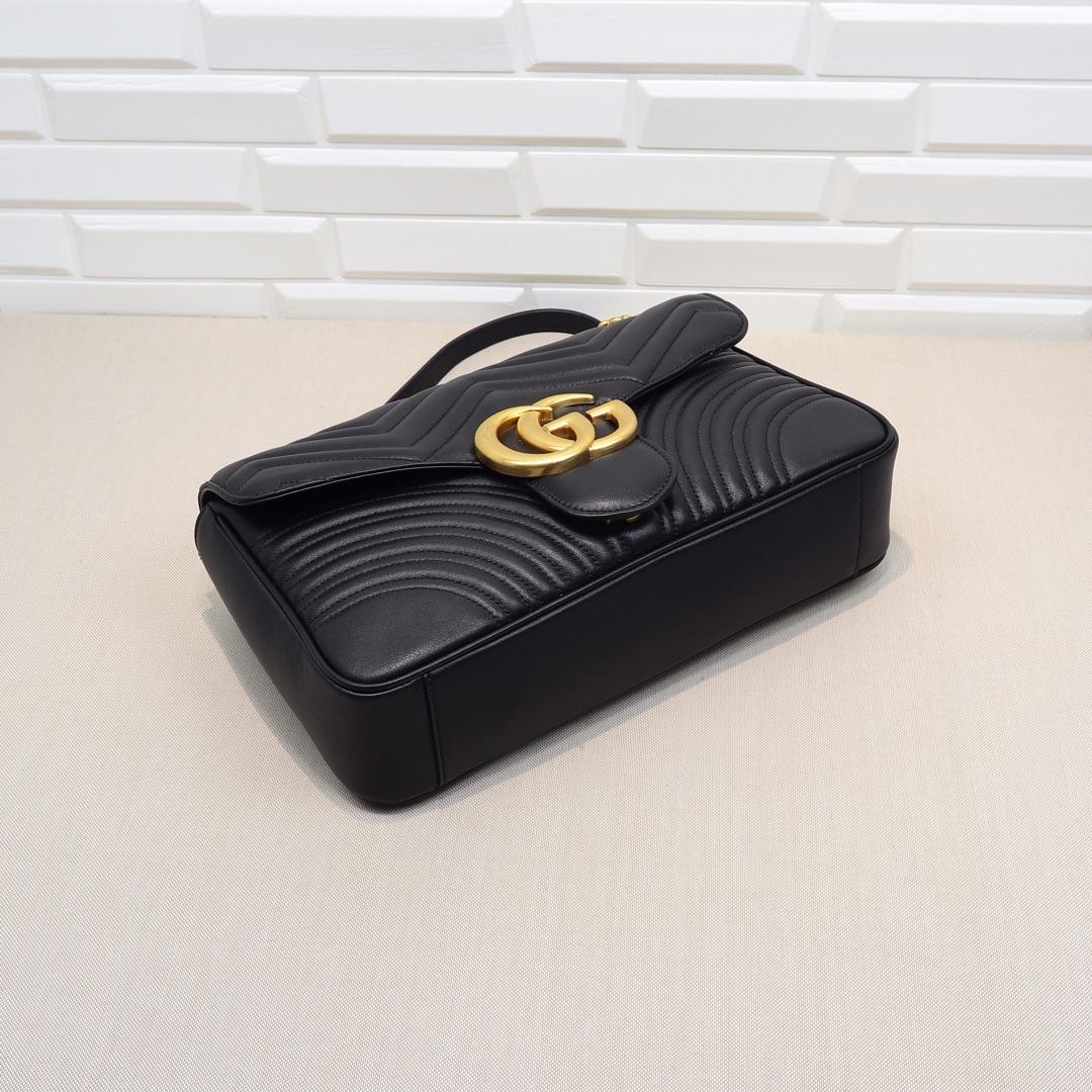 Gucci GG Marmont Small Shoulder Bag Black - Bag