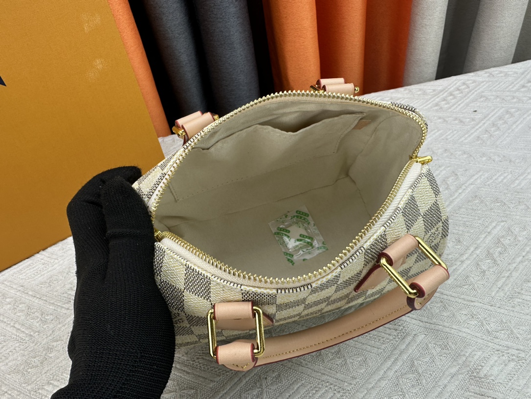 Louis Vuitton Speedy Bandoulière Damier Azur Canvas Women Handbag - Bag