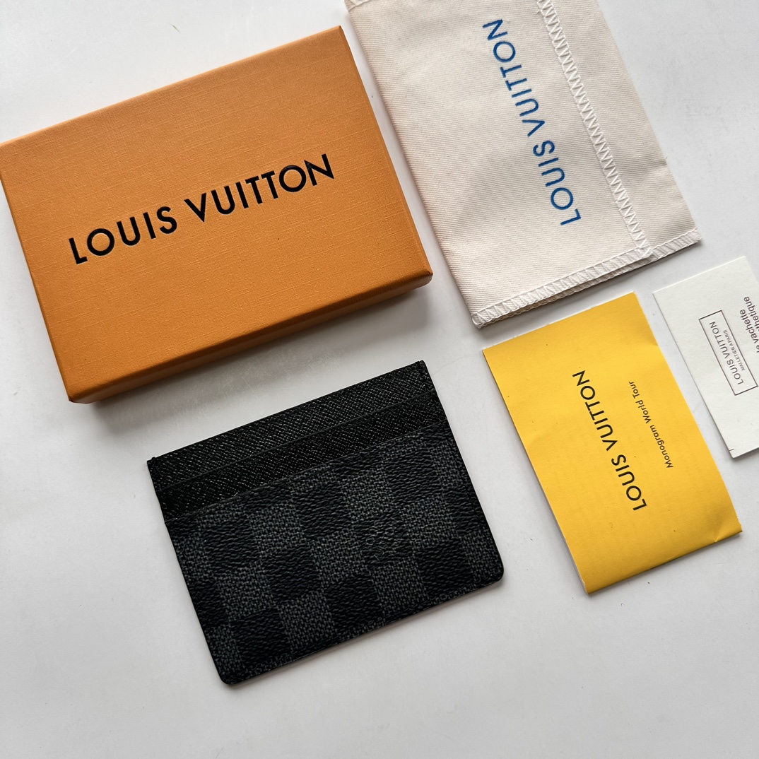 Louis Vuitton Neo Porte Cartes Black Wallet ﻿