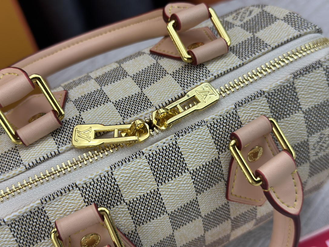 Louis Vuitton Speedy Bandoulière Damier Azur Canvas Women Handbag - Bag