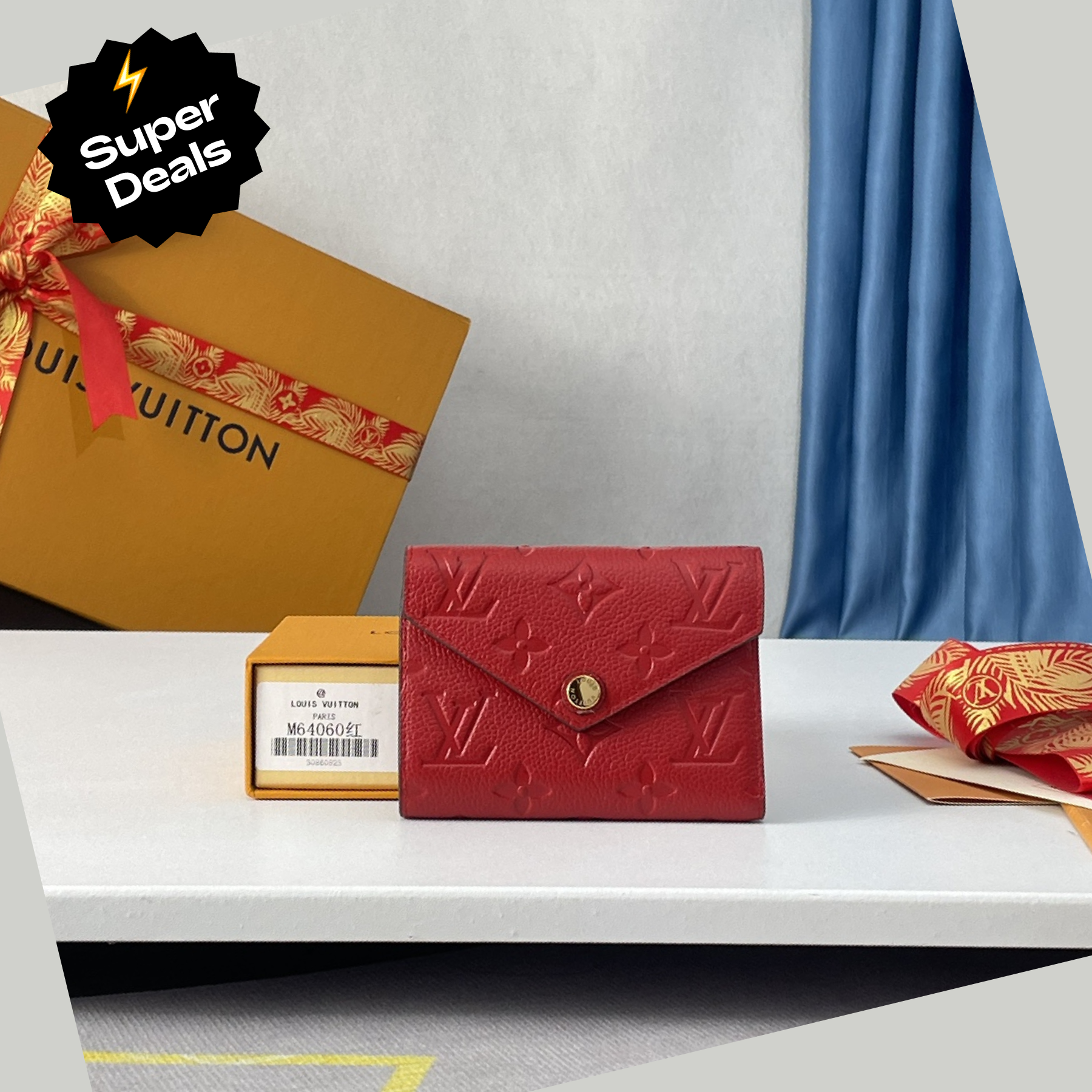 Louis Vuitton LV Victorine Red Wallet