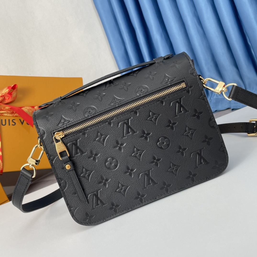 Louis Vuitton Empreinte Monogram Leather Black Pochette Métis - Bag