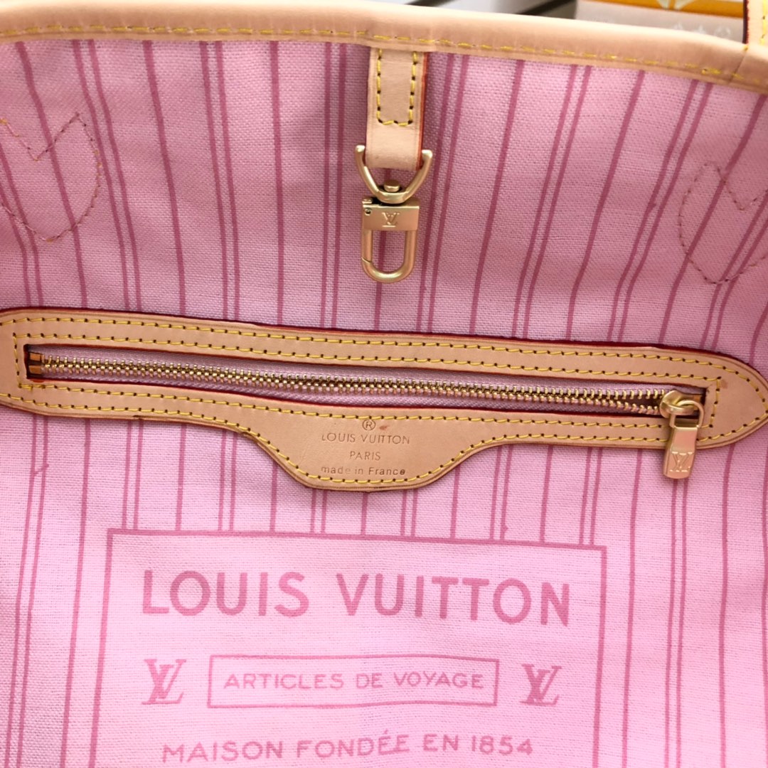 LOUIS VUITTON LV Damier Azur Canvas Neverfull GM - Bag