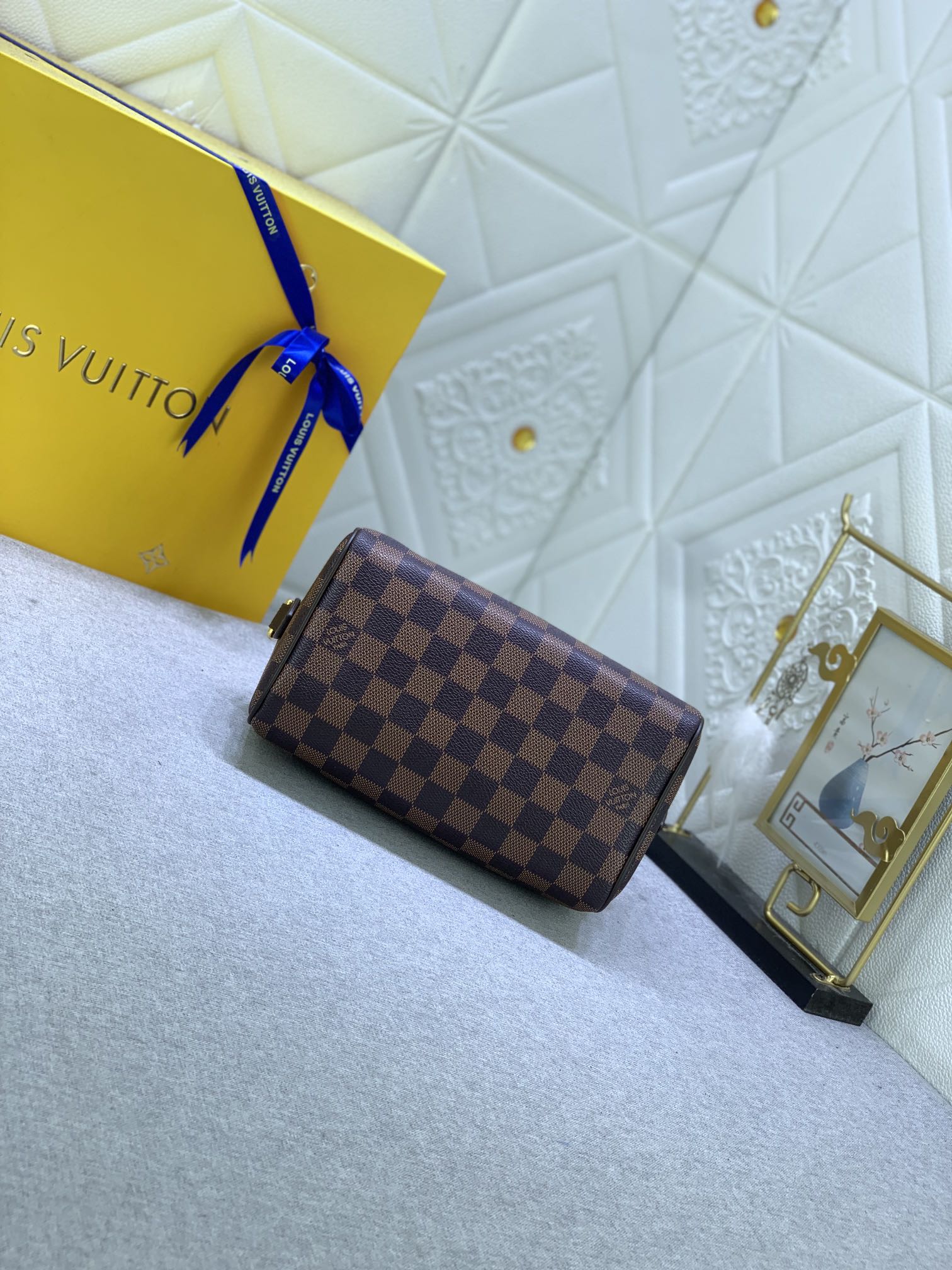 Louis Vuitton Speedy Bandoulière 20 Damier Ebene Women Handbag - Bag
