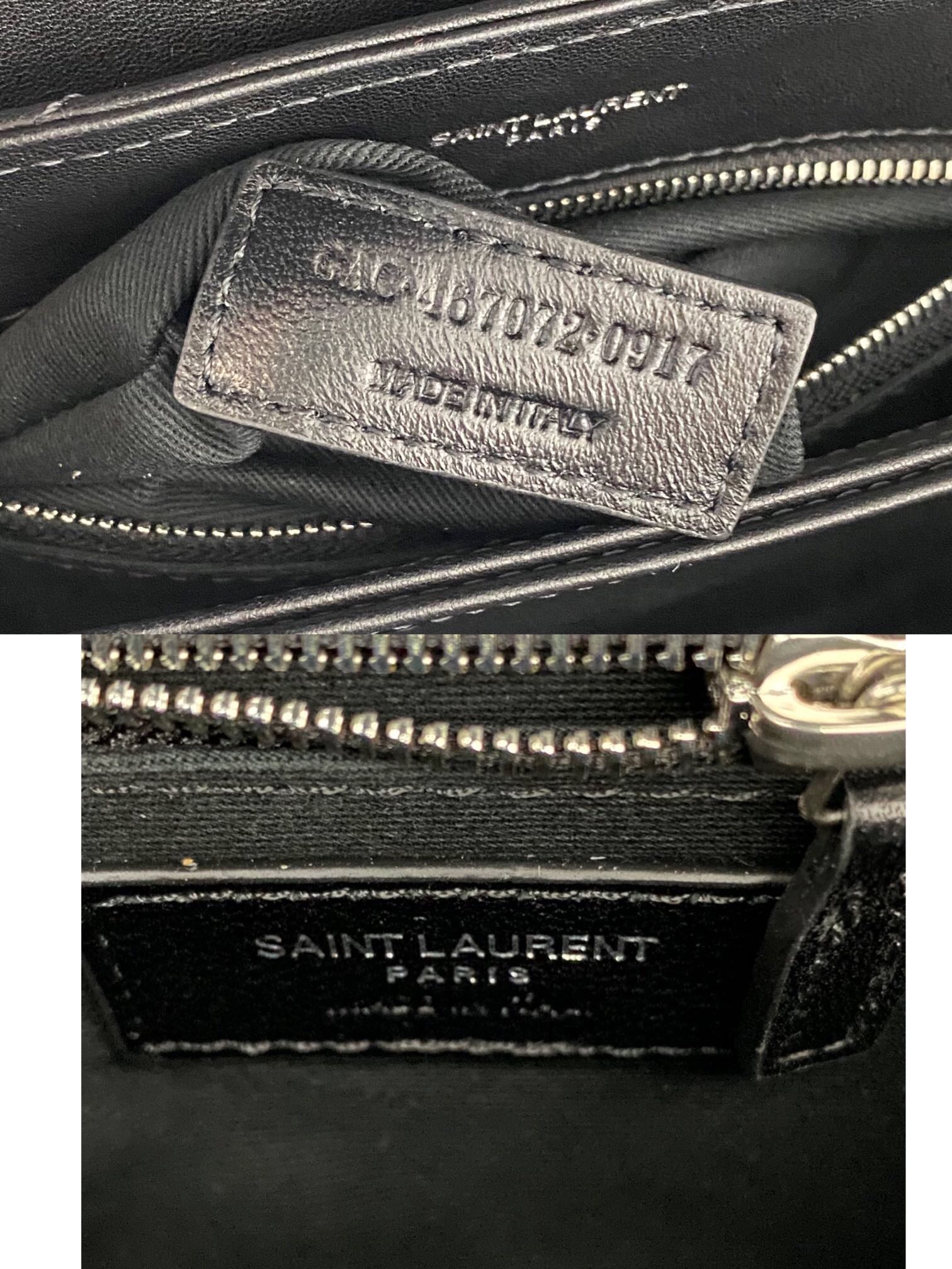 SAINT LAURENT Loulou Toy quilted leather shoulder bag black - Bag