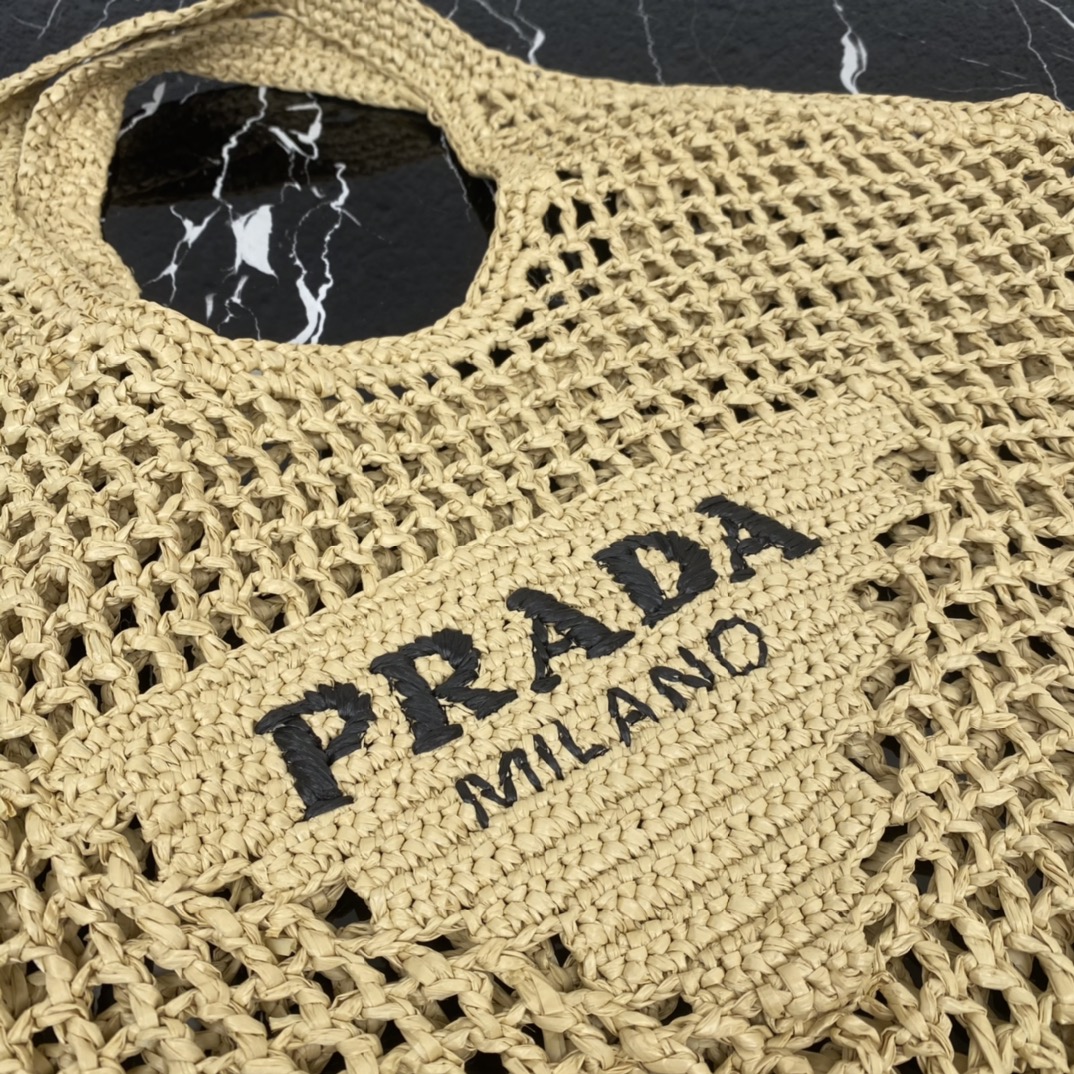 Prada Crochet tote bag Raffia bag