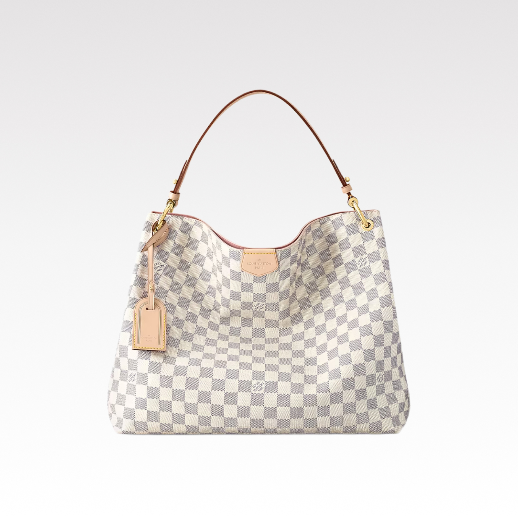 Louis Vuitton Graceful PM Damier Azur Canvas Shoulder Bag