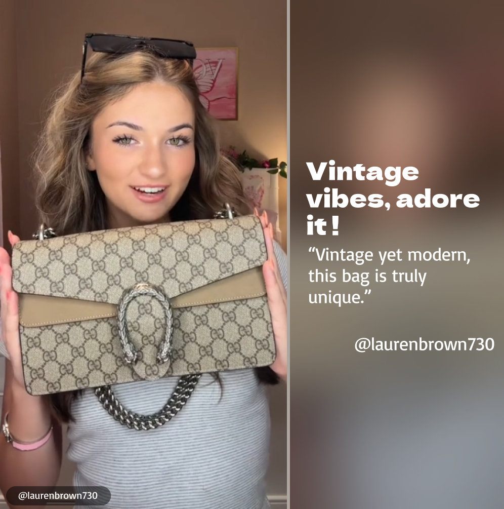 Gucci DIONYSUS GG Shoulder Bag With Beige - Bag