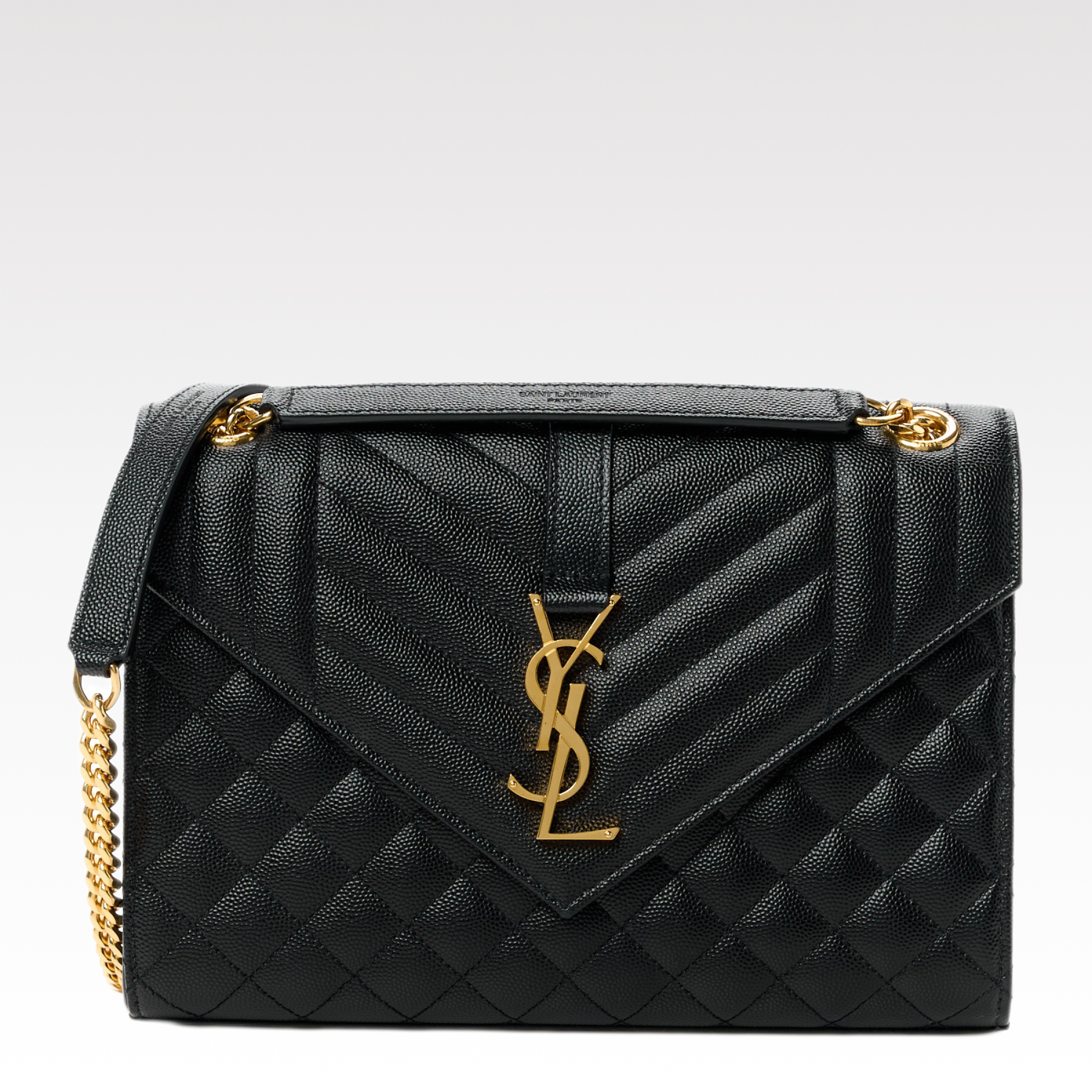 SAINT LAURENT Envelope Medium Bag -Black Bag