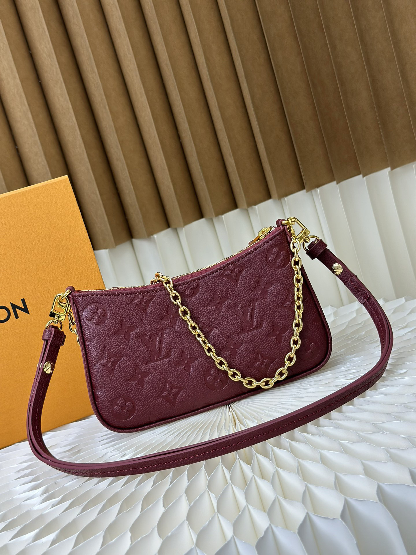 Louis Vuitton Easy Pouch On Strap Handbag - Red
