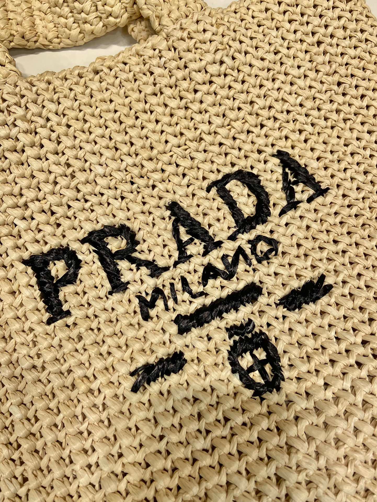 Prada Crochet tote bag Raffia bag