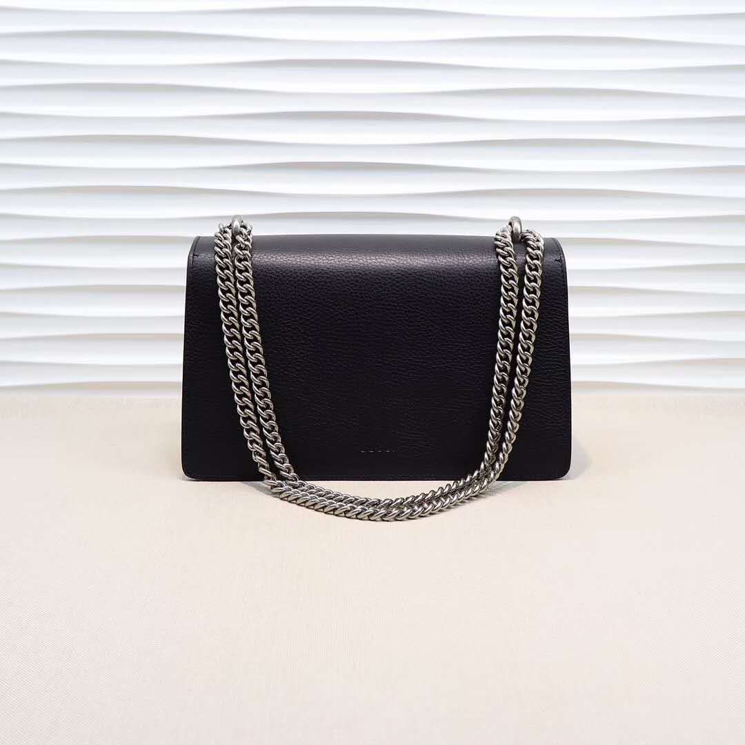 Gucci DIONYSUS Black Leather Small Shoulder Bag