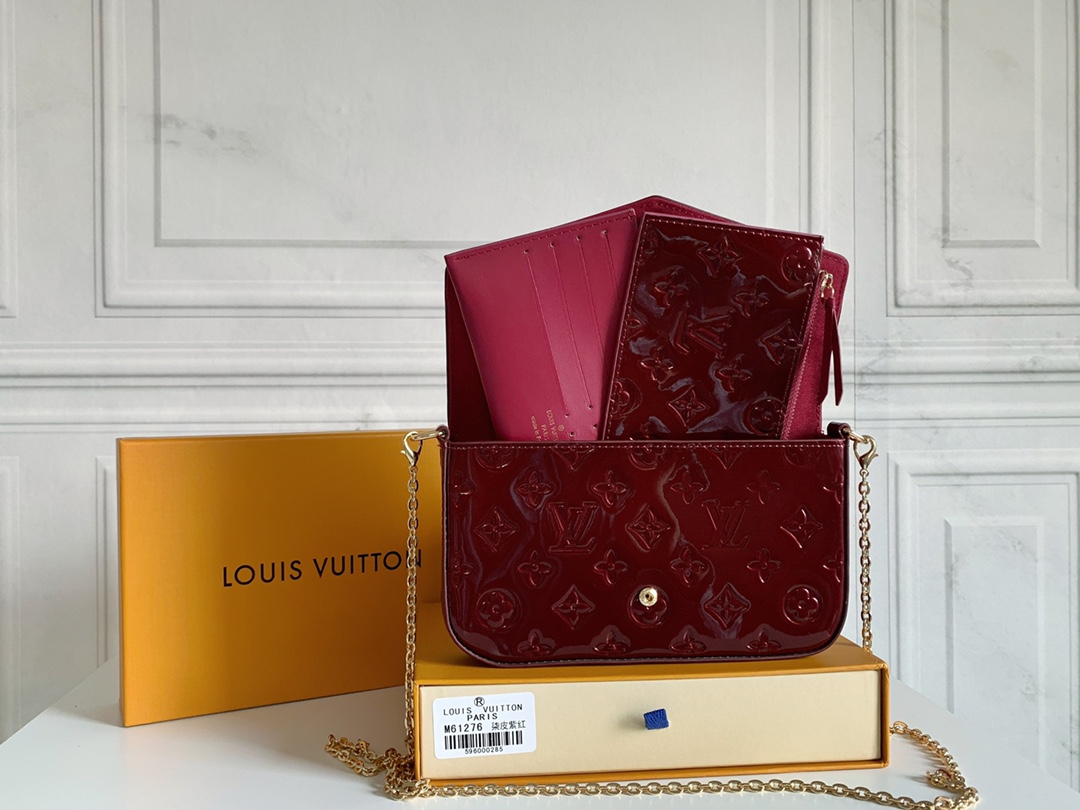 Louis Vuitton LV Felicie Pochette Monogram Vernis- Bag