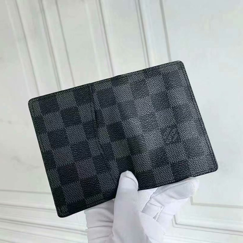 Louis Vuitton Pocket Organizer Black Wallet