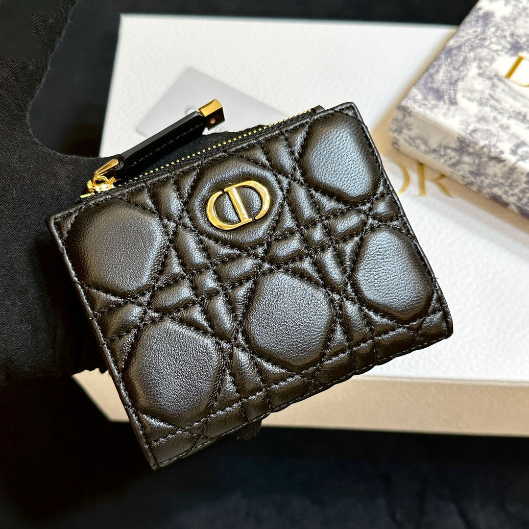 Dior Caro Dahlia Wallet-dark leatherWallet