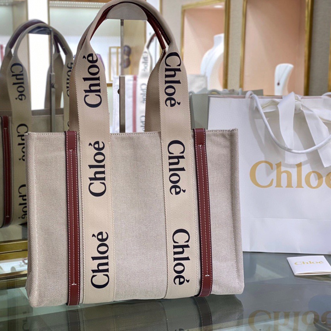 Chloe Woody tote bag Medium Size - Bag