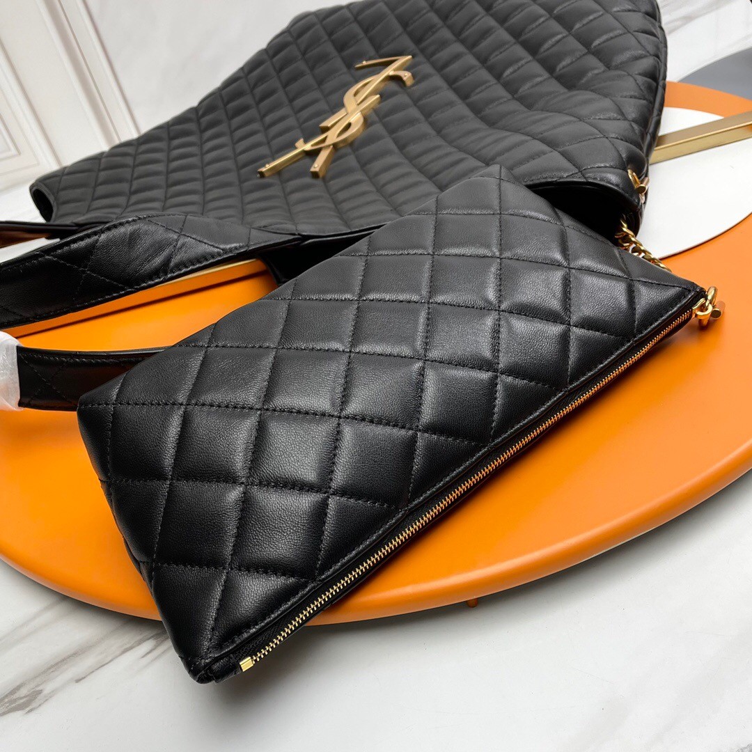 SAINT LAURENT ICARE MAXI SHOPPING BAG IN QUILTED Calfskin - Bag