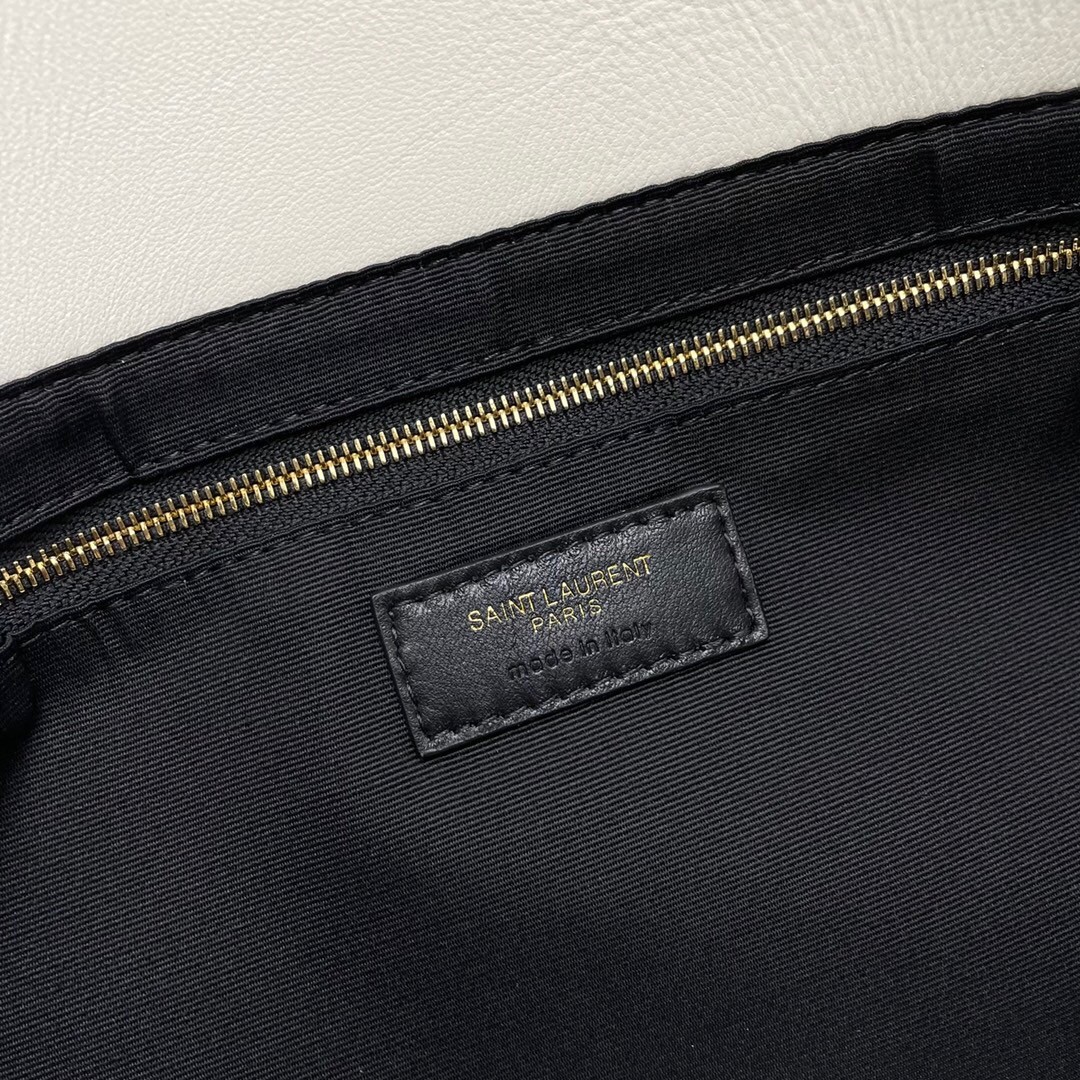 SAINT LAURENT ICARE MAXI SHOPPING BAG IN QUILTED Calfskin WHITE - Bag