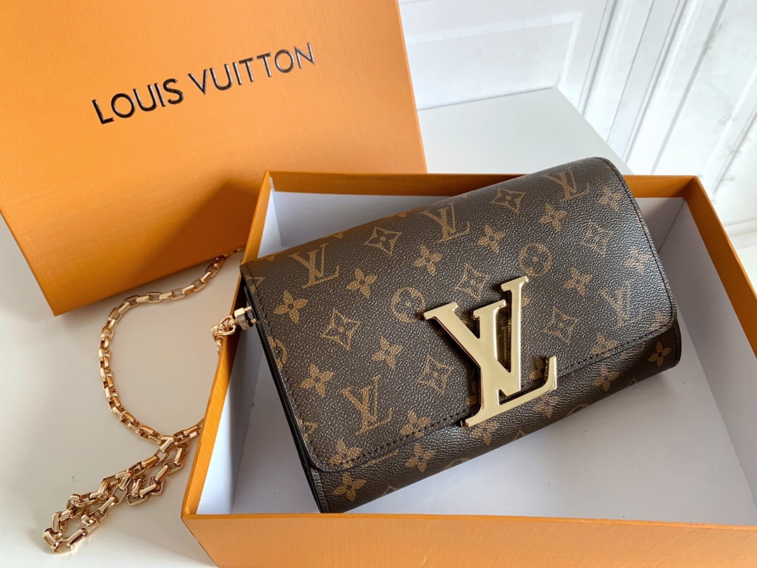 Louis Vuitton Night out Clutch Brown Bag