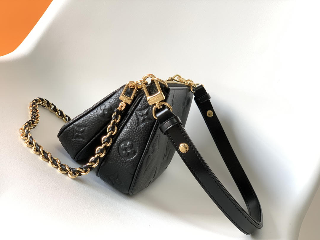Louis Vuitton Multi Pochette Accessoires Crossbody Black Bag