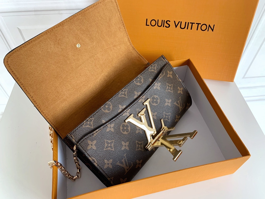 Louis Vuitton Night out Clutch Brown Bag