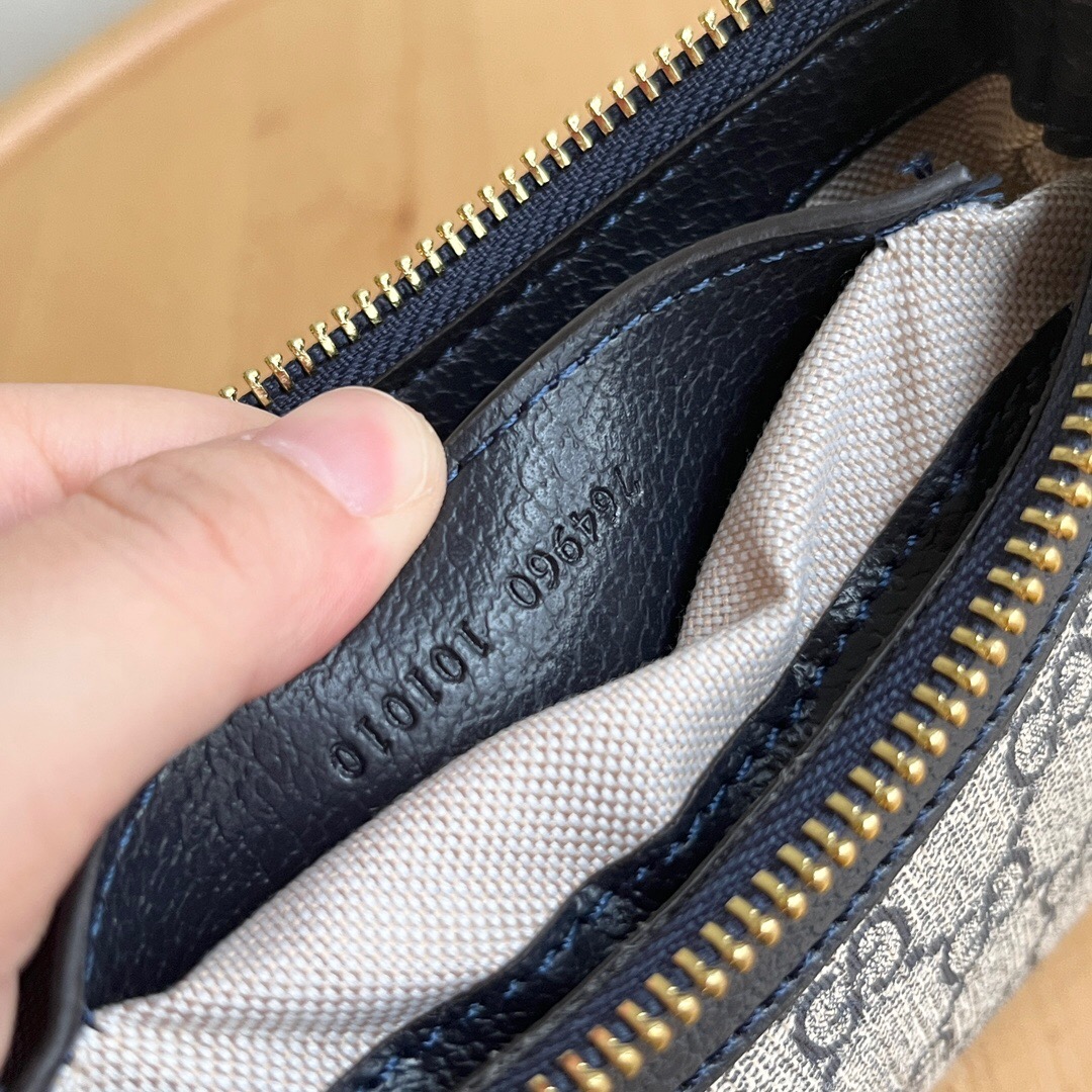 Gucci Ophidia Collection Mini Handbag - Beige And Black Bag