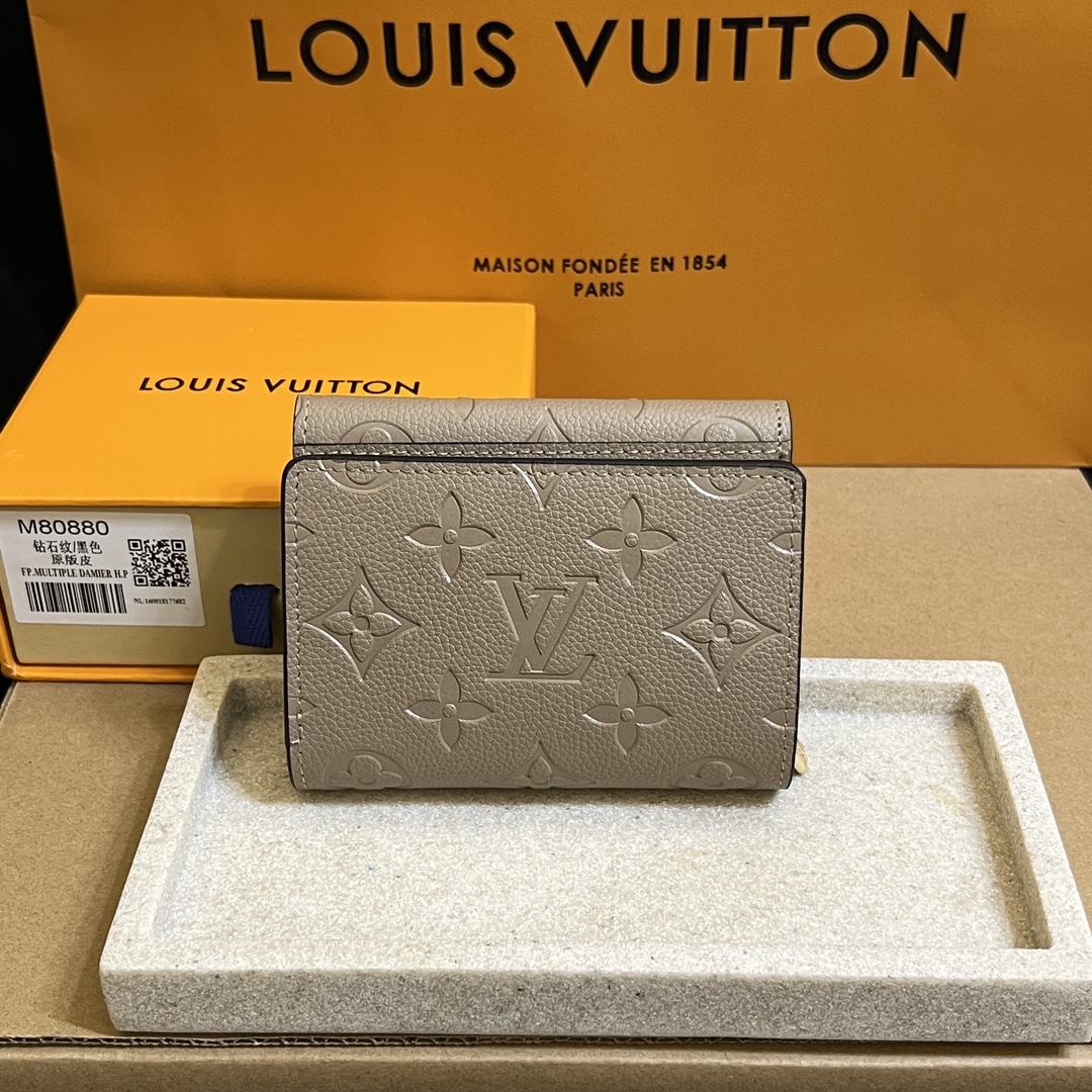 Louis Vuitton LV Métis Monogram Empreinte Wallet-Elephant Gray Wallet