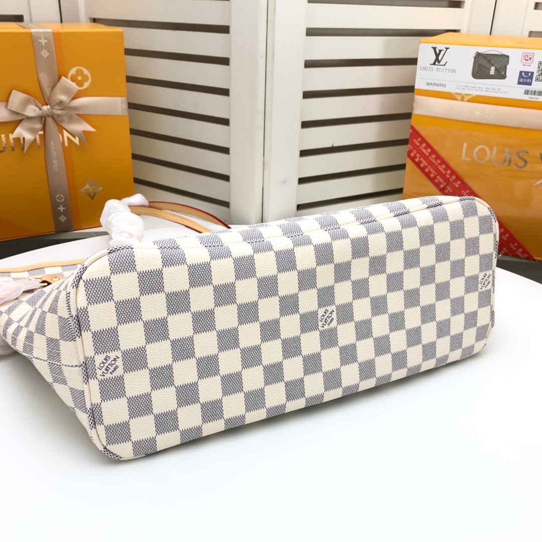 LOUIS VUITTON LV Damier Azur Canvas Neverfull GM - Bag